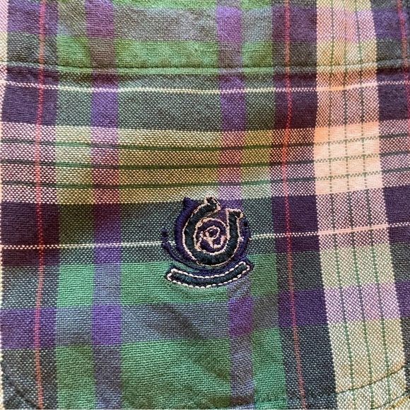 ROPER Men’s Green Plaid 100% Cotton Button Down - Size 2XLT Button down collar - Picture 9 of 11